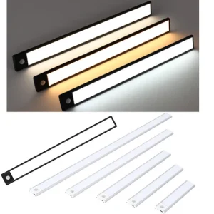 Dimmable LED Motion Sensor Under Closet Light Rechargeable Magnetic Cabinet Lamp