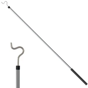 Clothes Hook Pole, Clothes Hanger Reaching Hook for Hanging Clothes Light